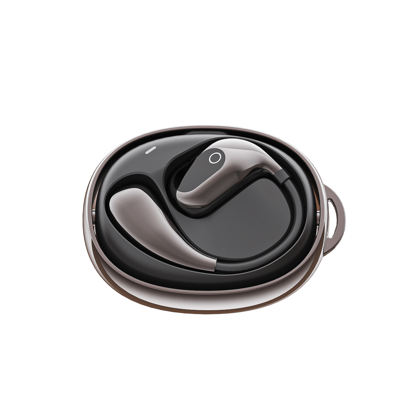 360°Rotating Charging Case Wireless Earbuds with Soft Silicone Ear Hooks (5)