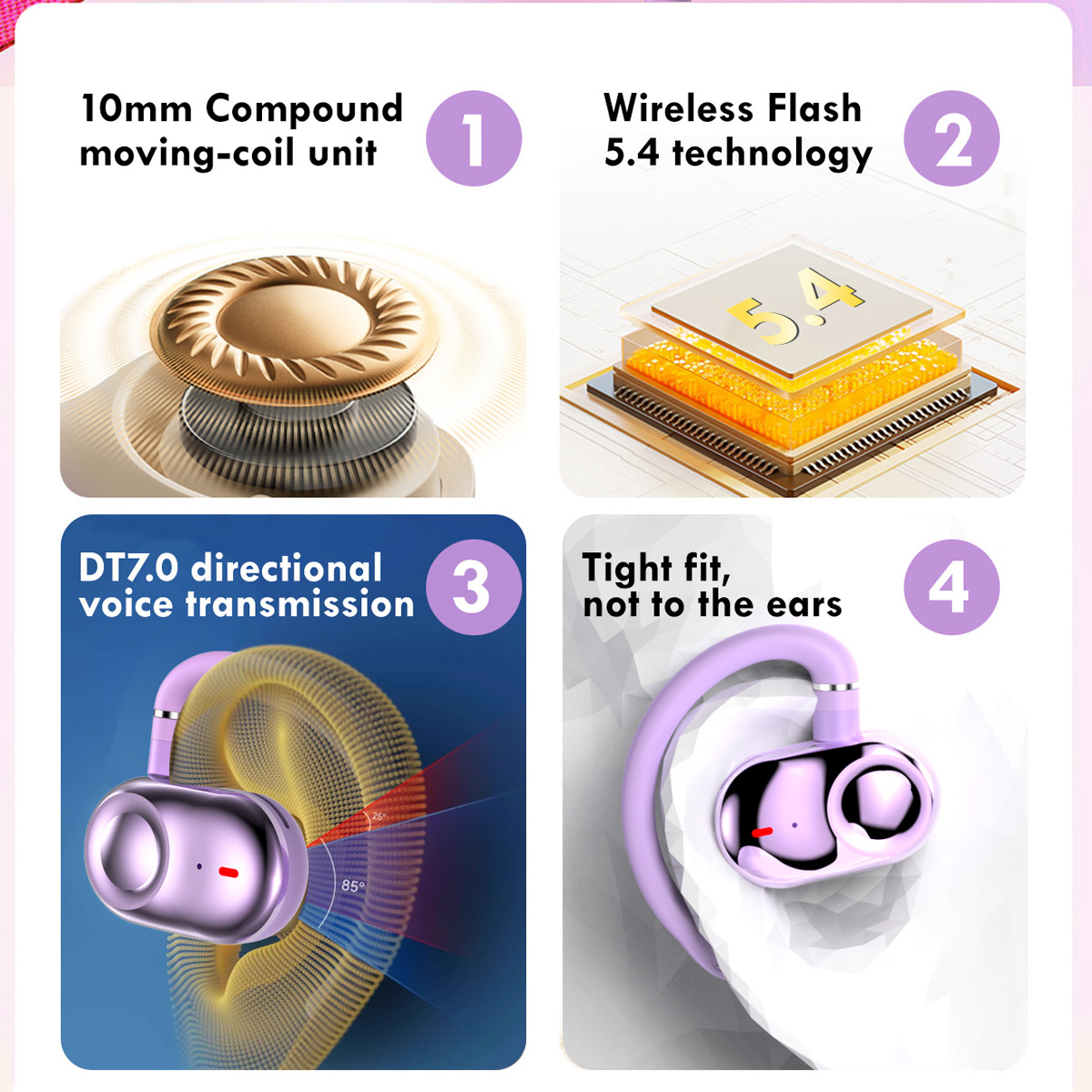OEM Open Ear Earphone Ultimate Comfort and Immersive Sound Experience (2)