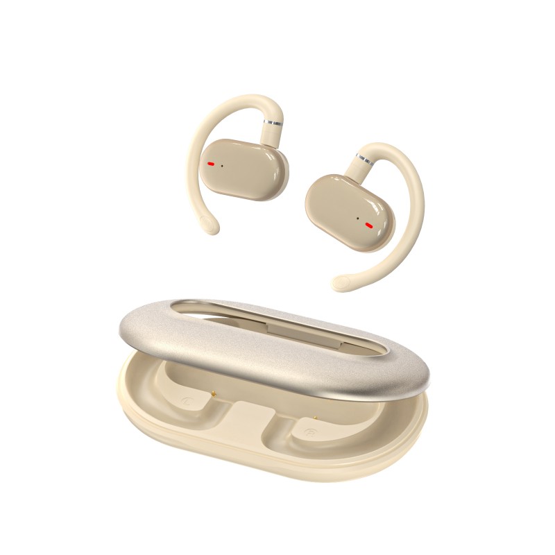 OEM Sport Adjustable Ear-Hook Wireless Earbuds with Metallic Finish (7)