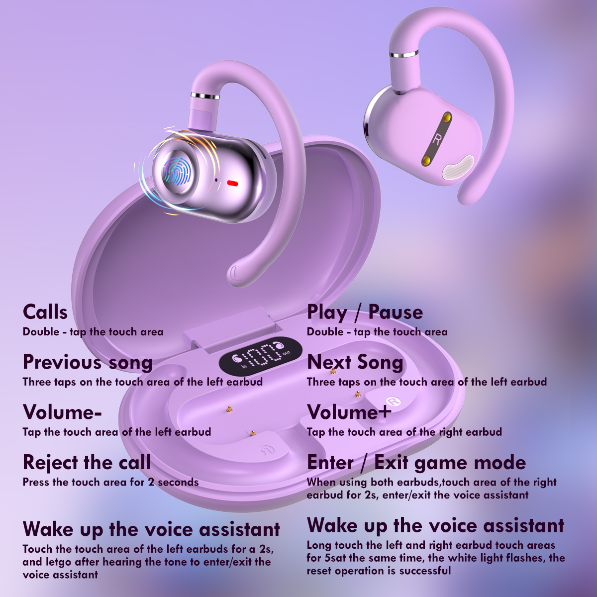 OEM Open Ear Earphone Ultimate Comfort and Immersive Sound Experience (6)