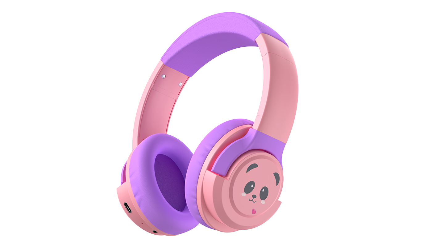 OEM BL35 Touch button Wireless Over-Ear kids headphone (4)