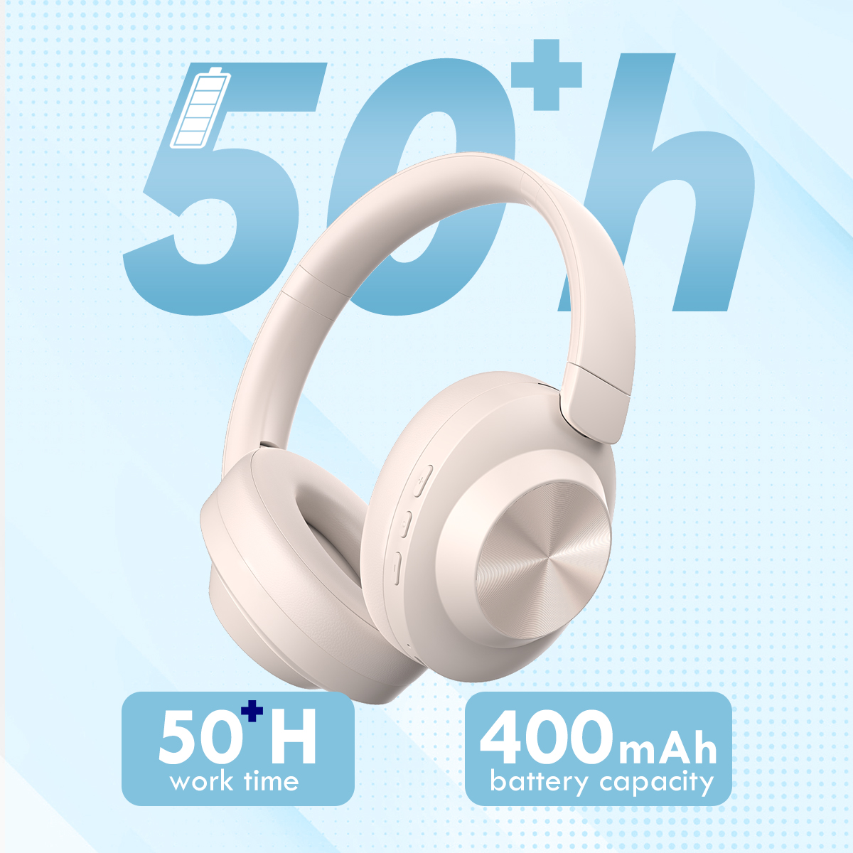 Customized LOGO Wireless Over-Ear Headphone with Cushion Design (3)