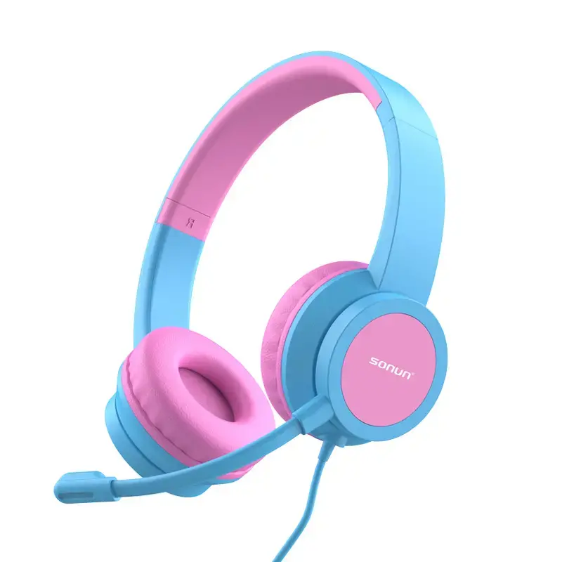 Deep Bass Children Headsets Wired With Microphone And Volume Control OEM (3)