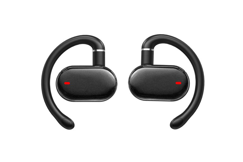 OEM Sport Adjustable Ear-Hook Wireless Earbuds with Metallic Finish (1)1