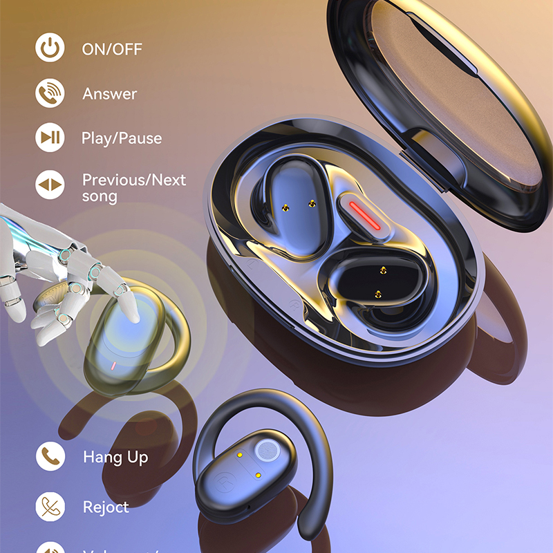 15hrs Playtime Wireless Sports Earbuds with Mic OEM (2)