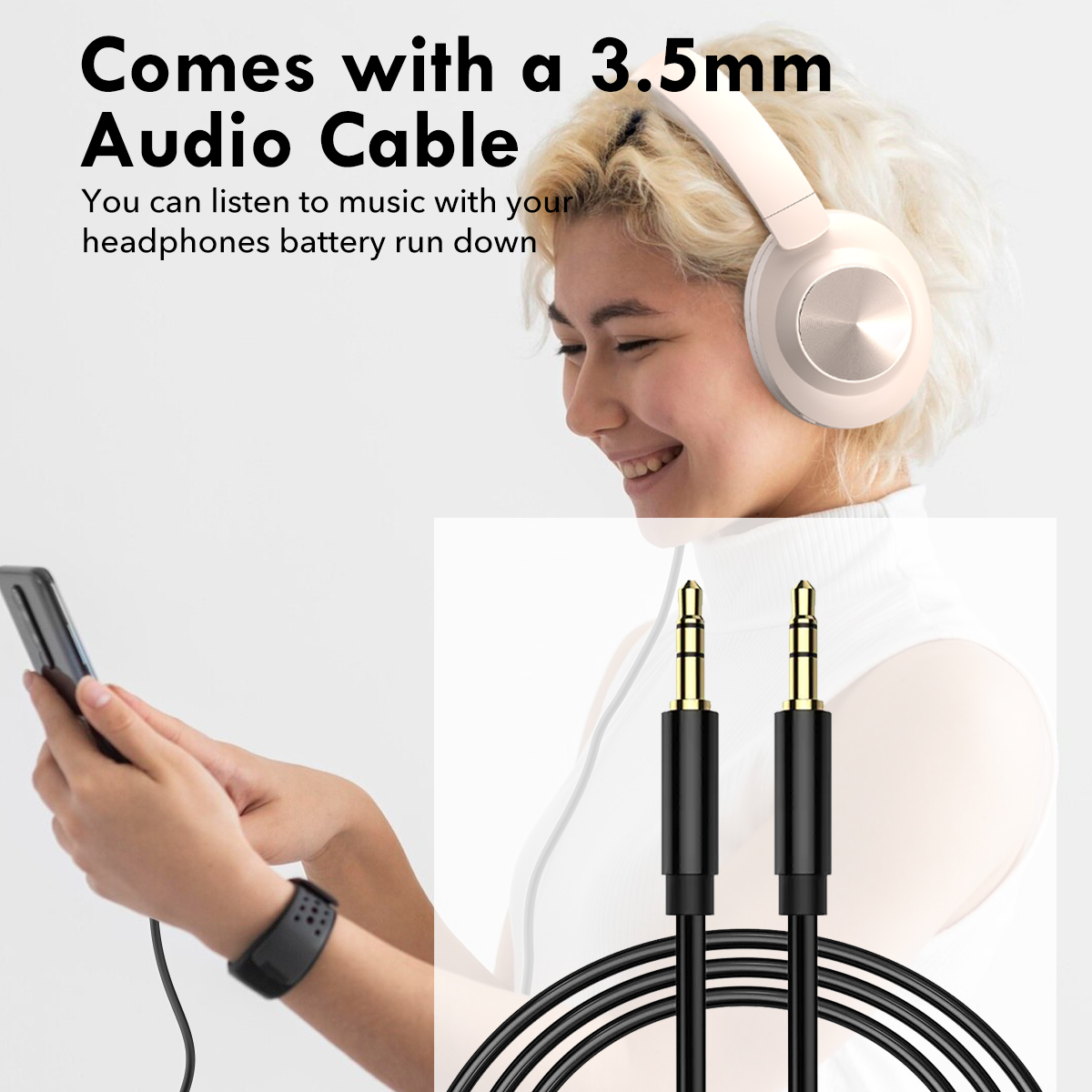 Customized LOGO Wireless Over-Ear Headphone with Cushion Design (5)
