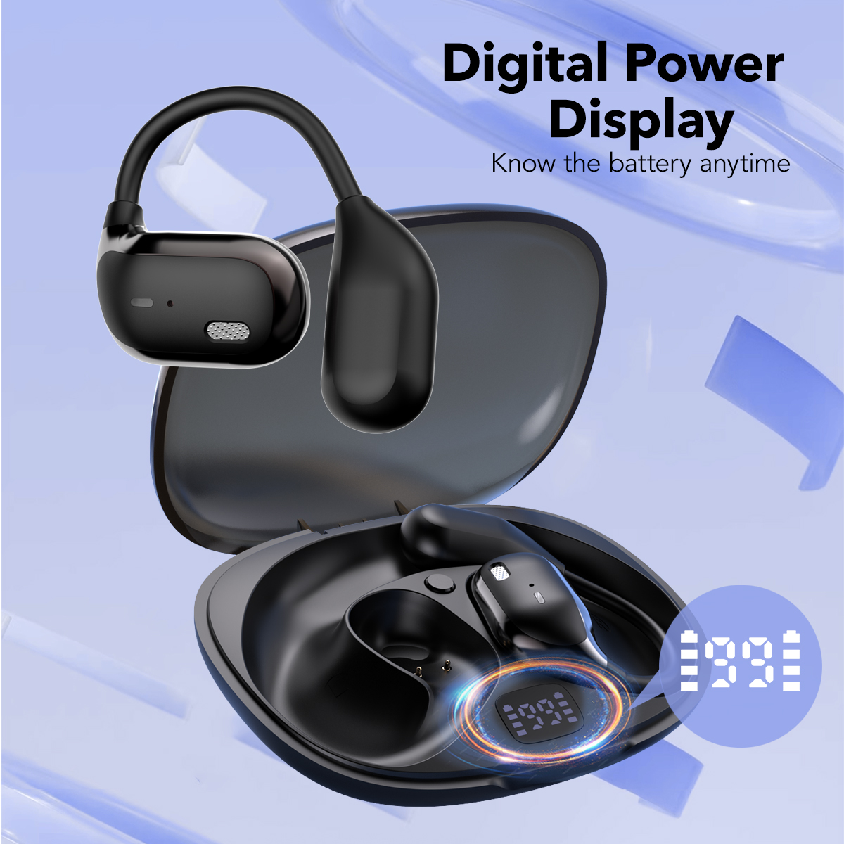 Customized LOGO Sport Adjustable Ear-hook Wireless Earbuds (7)