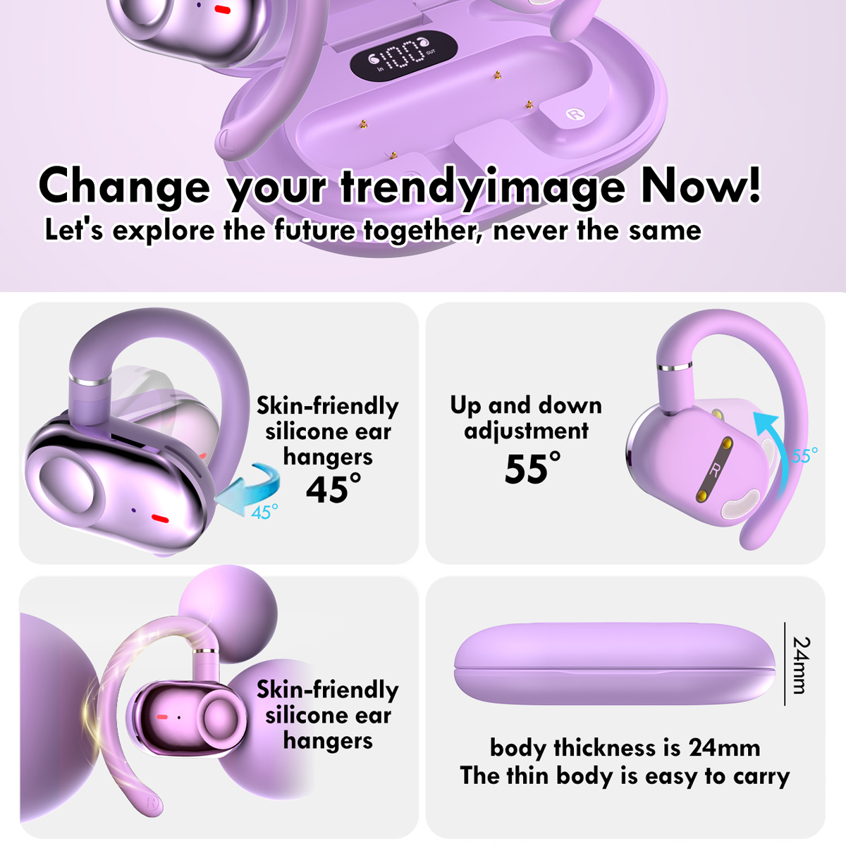 OEM Open Ear Earphone Ultimate Comfort and Immersive Sound Experience (4)