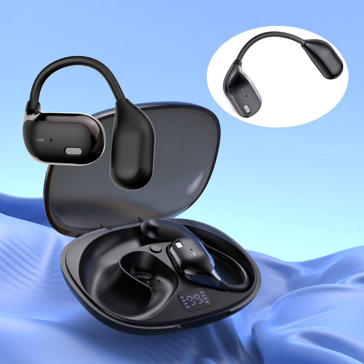 New Sport Adjustable Ear-hook Wireless Earbuds