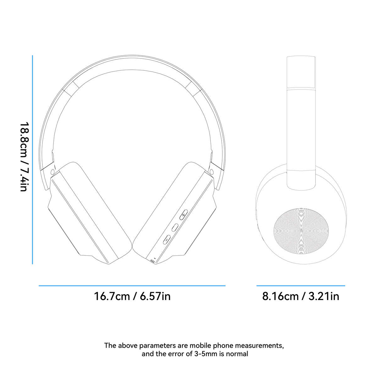 Customized LOGO Wireless Over-Ear Headphone with Cushion Design (14)