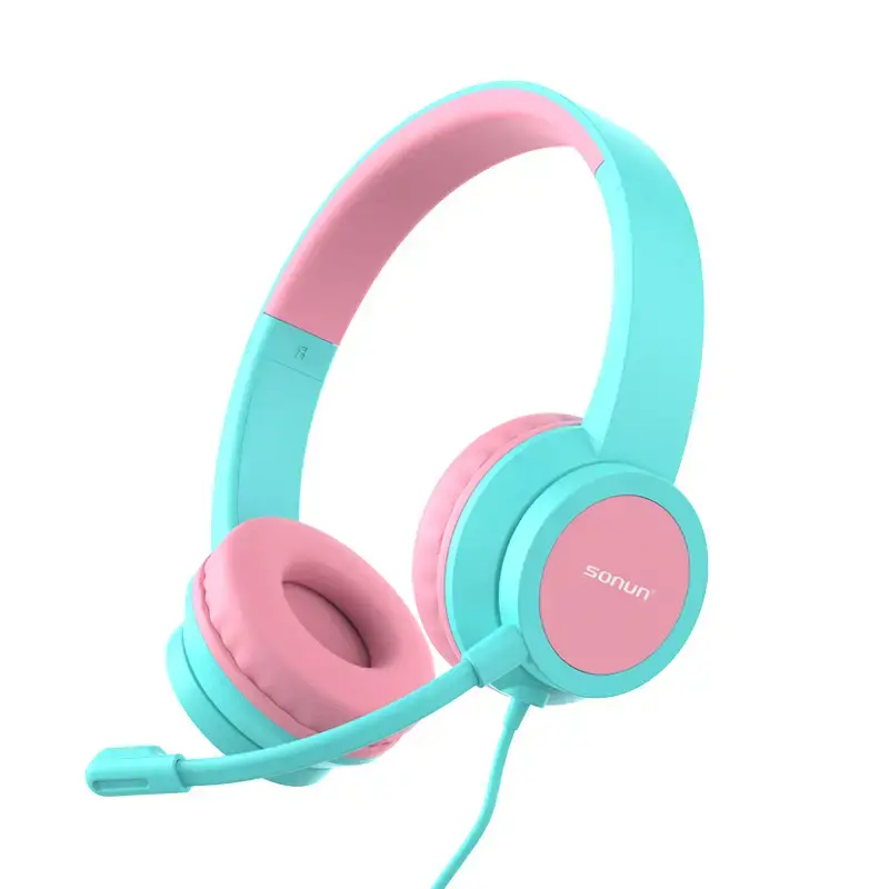 Deep Bass Children Headsets Wired With Microphone And Volume Control OEM (2)