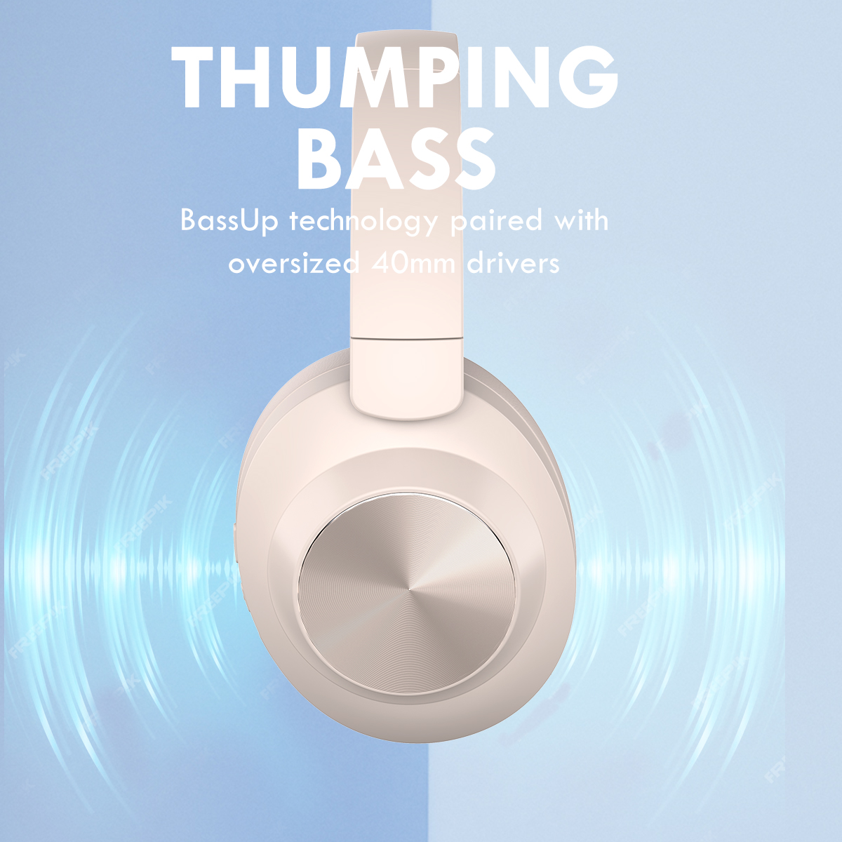 Customized LOGO Wireless Over-Ear Headphone with Cushion Design (2)
